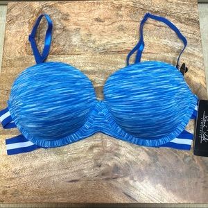 Rene Rofe blue space dye multi way push up 36B bra